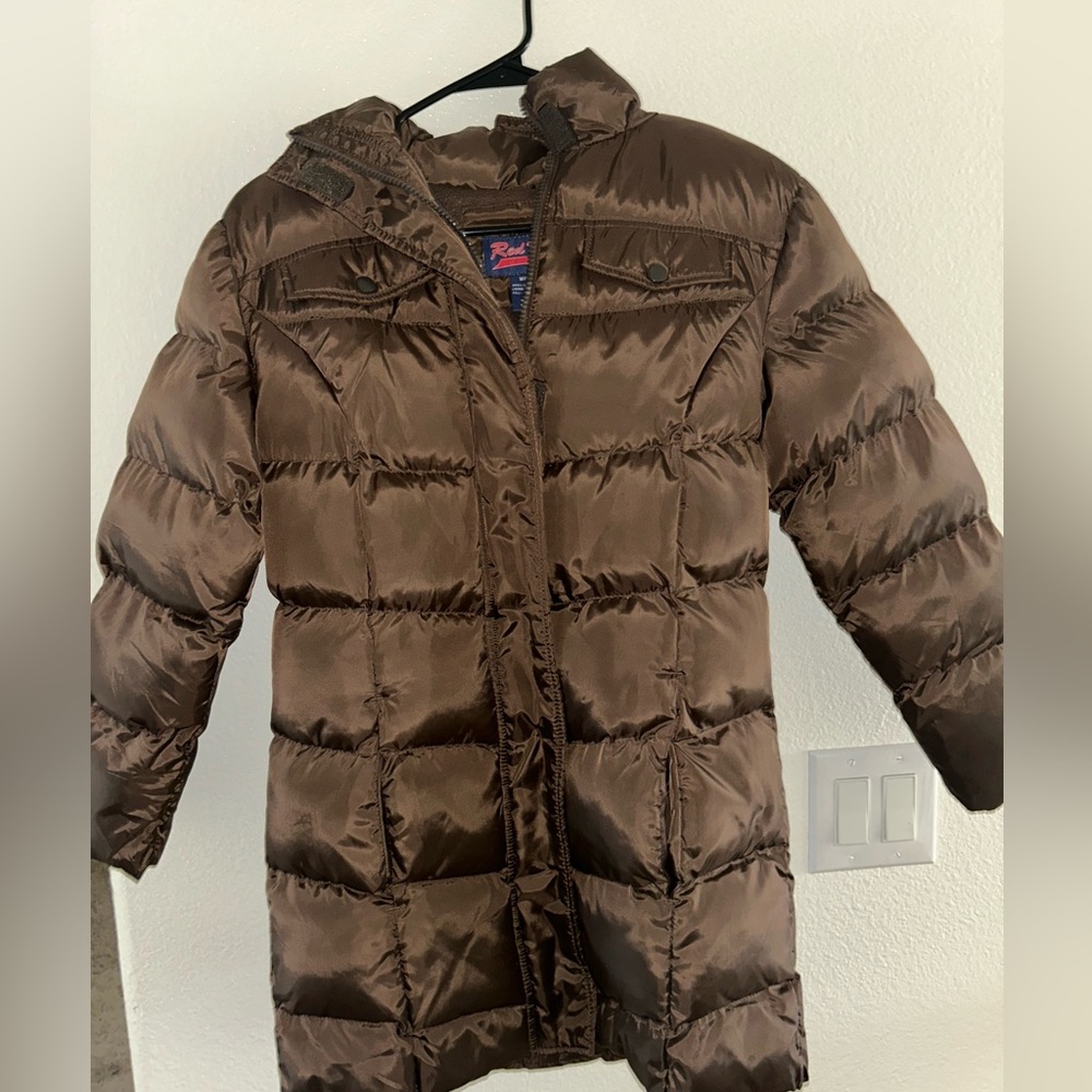 Brown Kids Puffer Jacket